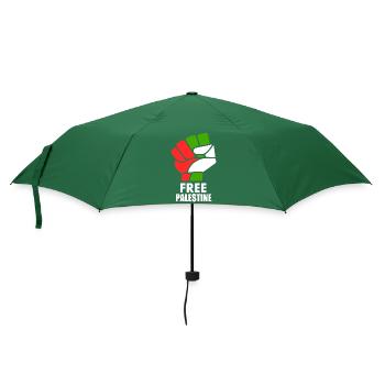 Free palestine - Regenschirm (klein) - Flaschengrün - Vorne