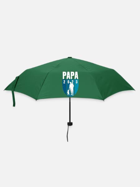 PAPA 2023 WERDENDER VATER - Regenschirm (klein) - Flaschengrün