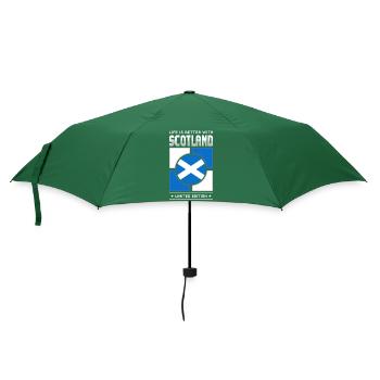 Scotland - Regenschirm (klein) - Flaschengrün - Vorne