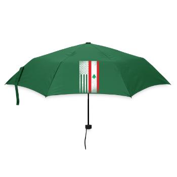 Libanon Design für stolze libanesische Amerikaner - Regenschirm (klein) - Flaschengrün - Vorne