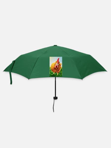 Mad Chicken - Regenschirm (klein) - Flaschengrün