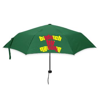 Badisch by nature - Regenschirm (klein) - Flaschengrün - Vorne