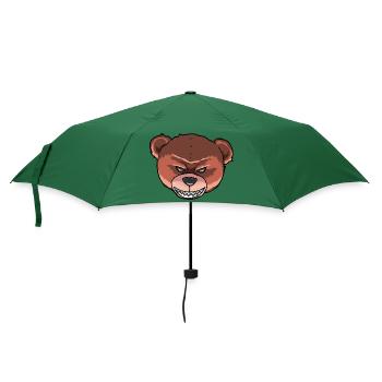 Horror Halloween Teddybär Grimmig Gruselig Monster - Regenschirm (klein) - Flaschengrün - Vorne