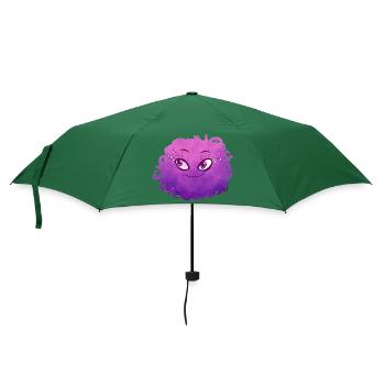 Little Pelota Monster n°2 – pink - Regenschirm (klein) - Flaschengrün - Vorne