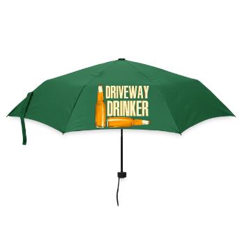 Driveway Drinker - Regenschirm (klein) - Flaschengrün - Vorne