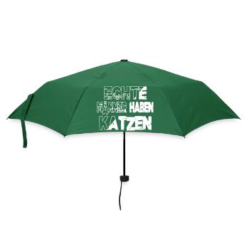 großkatze spaß hauskatze geburtstagsgeschenk - Regenschirm (klein) - Flaschengrün - Vorne