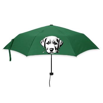 Hundewelpe Labrador Retriever Labradorbesitzer - Regenschirm (klein) - Flaschengrün - Vorne