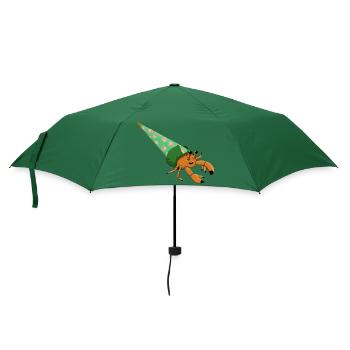 Einsiedlerkrebs Schultüte - Regenschirm (klein) - Flaschengrün - Vorne