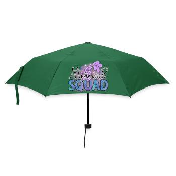 Mermaid Squad, Meerjungfrauen Sommer Strand Party - Regenschirm (klein) - Flaschengrün - Vorne