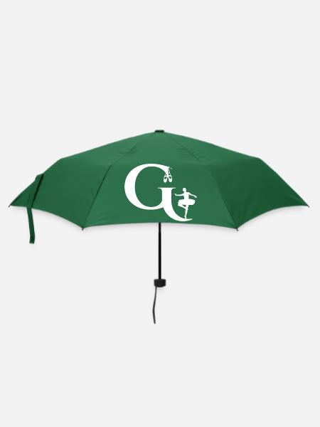 Buchstabe g Ballerina - Regenschirm (klein) - Flaschengrün