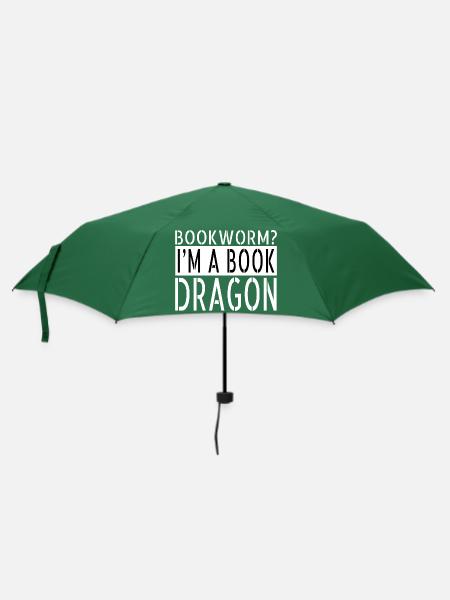 comics bibliophile bookish stuff bday green - Regenschirm (klein) - Flaschengrün