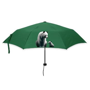 Kleine Bärenfamilie - Regenschirm (klein) - Flaschengrün - Vorne