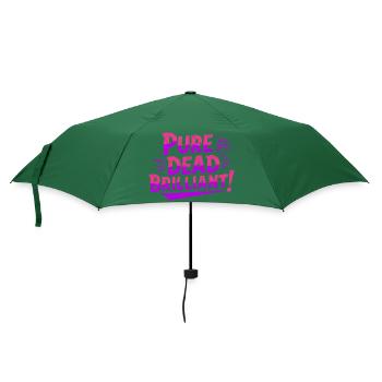 reiner todbrillanter schottischer Slang - Regenschirm (klein) - Flaschengrün - Vorne