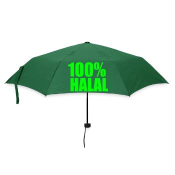 Halal - Regenschirm (klein) - Flaschengrün - Vorne