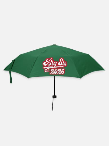 Big Sis Est 2026 - Regenschirm (klein) - Flaschengrün