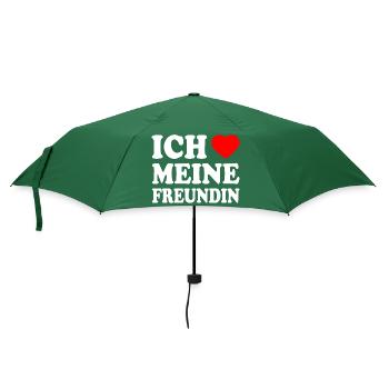 Ich liebe meine freundin - Regenschirm (klein) - Flaschengrün - Vorne