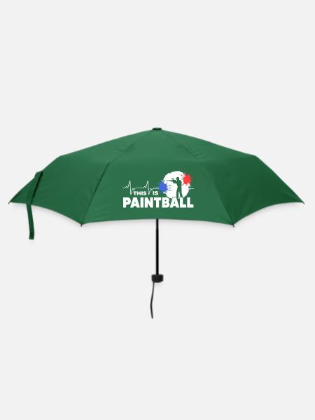 Paintball Gotcha Paintballspieler - Regenschirm (klein) - Flaschengrün