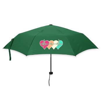 Krankenschwester Intensivpflege Medizin OP Nurse - Regenschirm (klein) - Flaschengrün - Vorne