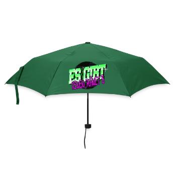 spruch weihnachten witzig veganes essen vegan - Regenschirm (klein) - Flaschengrün - Vorne