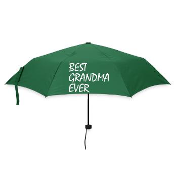 Best grandma ever - Regenschirm (klein) - Flaschengrün - Vorne