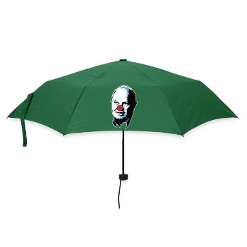 Clown Tshirt - Zirkus Clown Kostüm - Regenschirm (klein) - Flaschengrün - Vorne