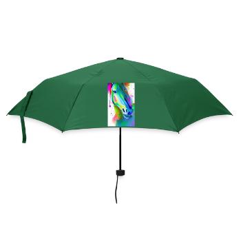 Pferd | reiten | Tier | Reittier | Bunt - Regenschirm (klein) - Flaschengrün - Vorne