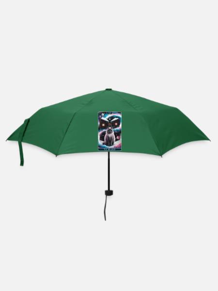 Tarotkarte - Regenschirm (klein) - Flaschengrün