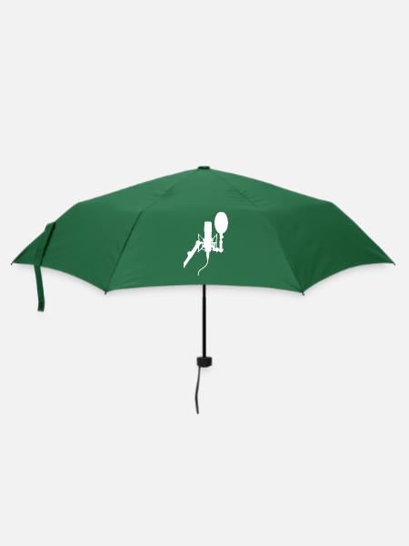 Mikrofon - Regenschirm (klein) - Flaschengrün