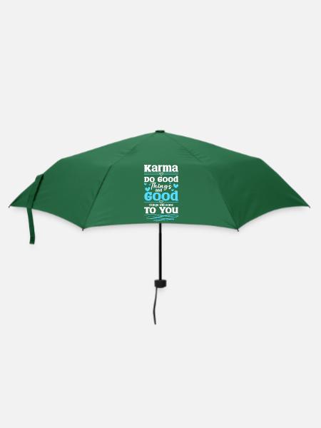 Schicksal Positiv Leben - Regenschirm (klein) - Flaschengrün