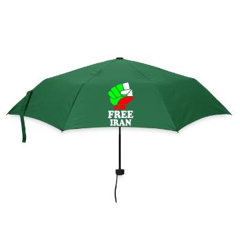 Free iran - Regenschirm (klein) - Flaschengrün - Vorne
