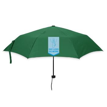 say less do more - Regenschirm (klein) - Flaschengrün - Vorne