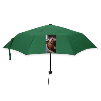 Akustische Gitarre - Regenschirm (klein) - Flaschengrün - Vorne