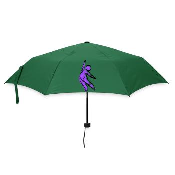 mollig lila - Regenschirm (klein) - Flaschengrün - Vorne