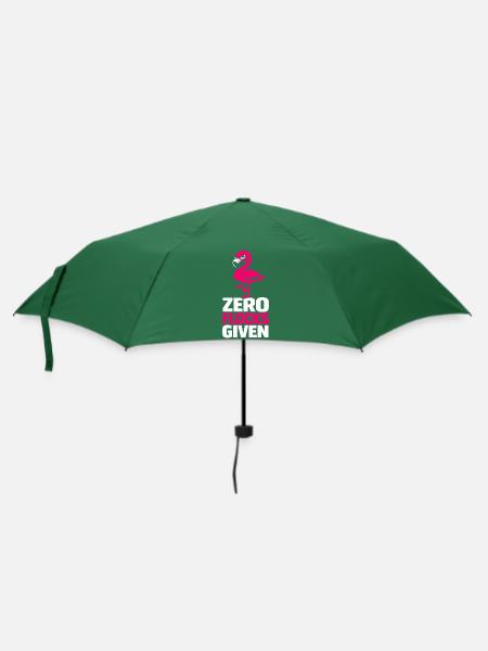 Zero Flocks Given - Regenschirm (klein) - Flaschengrün