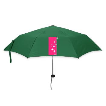 Buchstabe I Glitzer - Regenschirm (klein) - Flaschengrün - Vorne