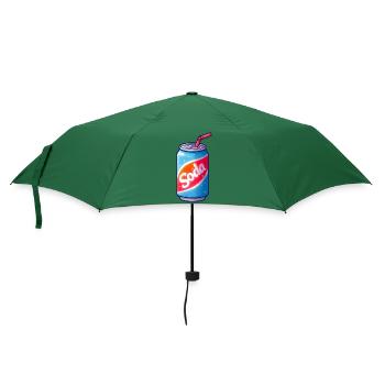 Getränkedose - Retro Getränkedose - Regenschirm (klein) - Flaschengrün - Vorne