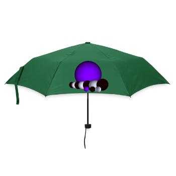 Spielerei mit Kugeln, - Regenschirm (klein) - Flaschengrün - Vorne