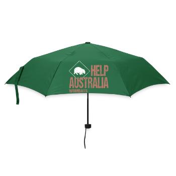 HELP AUSTRALIA WOMBATS - Regenschirm (klein) - Flaschengrün - Vorne