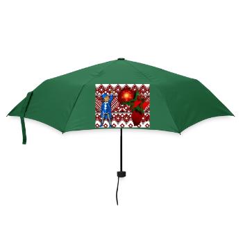 Marokko gang Original - Regenschirm (klein) - Flaschengrün - Vorne