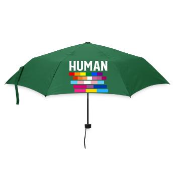 LGBT MENSCHLICHER STOLZ - Regenschirm (klein) - Flaschengrün - Vorne