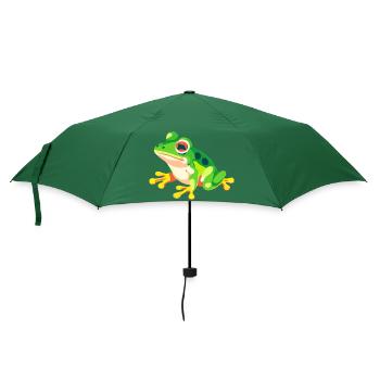 Frosch - Regenschirm (klein) - Flaschengrün - Vorne