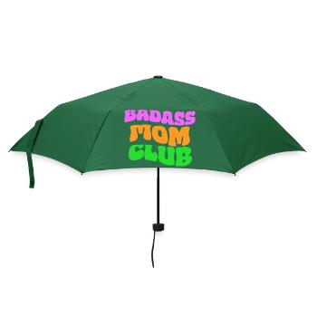 badass mom club - Regenschirm (klein) - Flaschengrün - Vorne