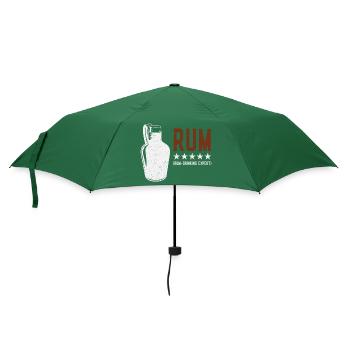 Rum - Drinking Expert Rumtrinker - Regenschirm (klein) - Flaschengrün - Vorne