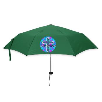 God First (Eins) - Regenschirm (klein) - Flaschengrün - Vorne