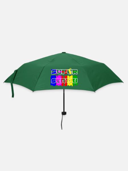 Super-Sentai - Regenschirm (klein) - Flaschengrün