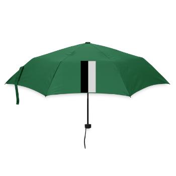 Schwarz weiss Farben - Regenschirm (klein) - Flaschengrün - Vorne
