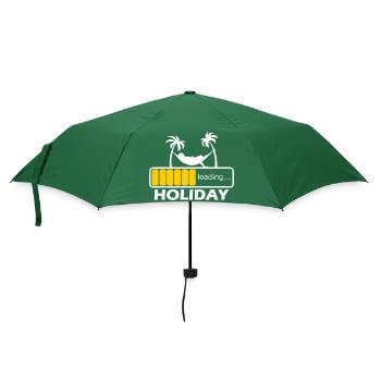 Holiday Loading - Strand Urlaub Reise Strandurlaub - Regenschirm (klein) - Flaschengrün - Vorne