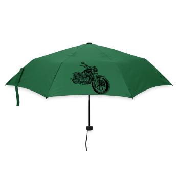 Motorrad Heartbeat - Regenschirm (klein) - Flaschengrün - Vorne