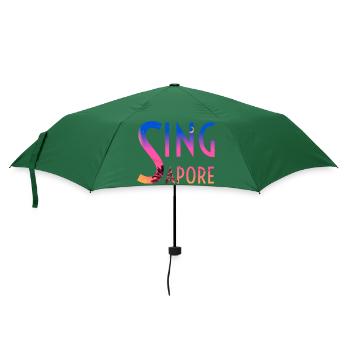 Singapur - Regenschirm (klein) - Flaschengrün - Vorne