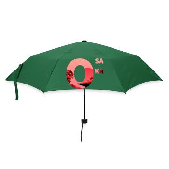 Osaka - Regenschirm (klein) - Flaschengrün - Vorne